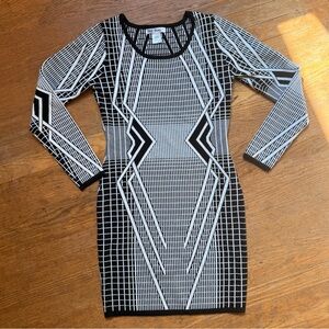 Patterned Bodycon Dress